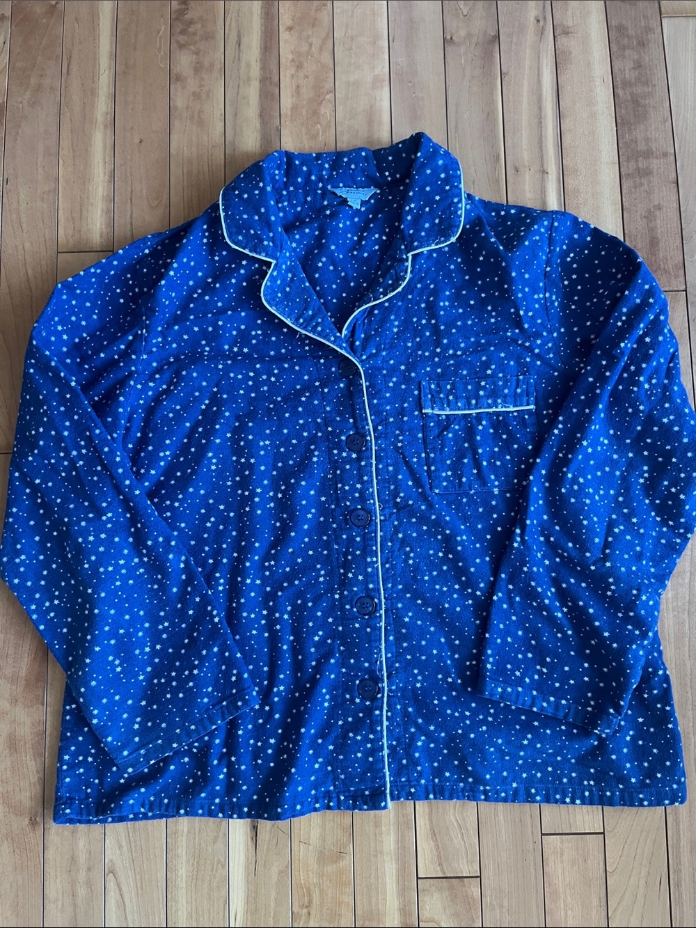Jessica women’s Blue Star Print Pajama Top L(14-16)
